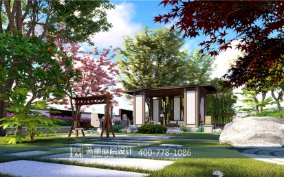 湖南娄底新中式别墅庭院设计