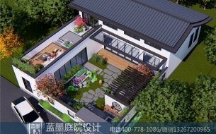 北京怀柔别墅庭院设计
